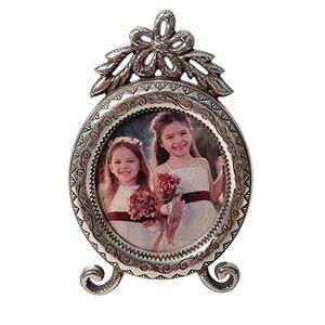 Brighton Silver Oval Picture Frame With Stand